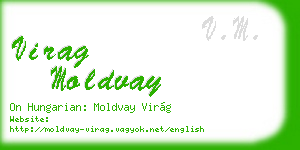 virag moldvay business card
